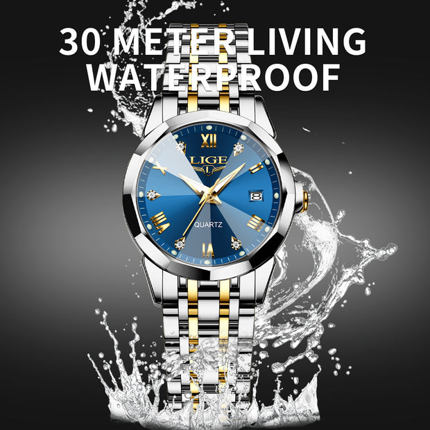 Stylish And Versatile Calendar Waterproof Quartz Watch Couple Men And Women Watch