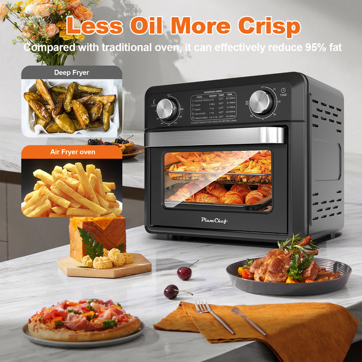 11QT Compact Air Fryer Toaster Oven, 1000W, Convection Countertop