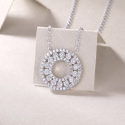 Reciprocating - A Fashionable And Luxurious Diamond Jewelry Pendant Set With Moissanite S925 Sterling Silver