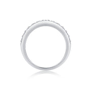 Multi-row Diamond Ring Luxury Fashion Set Moissanite Silver Ring