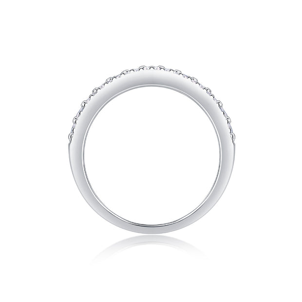 Multi-row Diamond Ring Luxury Fashion Set Moissanite Silver Ring