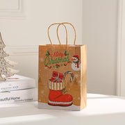 Christmas Gift Portable Kraft Paper Gift Bag