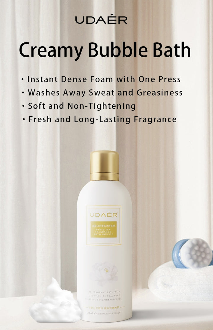 Cream Bubble Bath, Hydrating Shower Gel, Long-lasting Fragrance, Fragrance Body Mousse