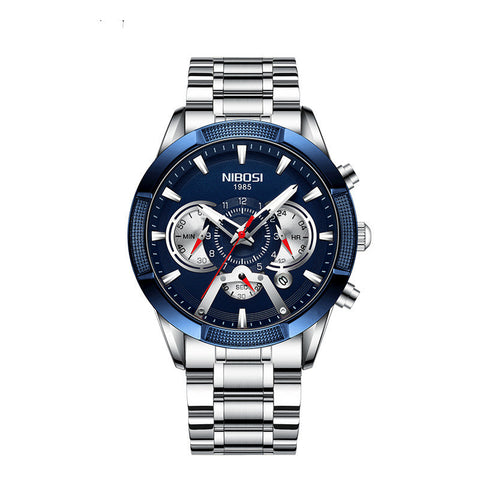 Nibosi waterproof luminous multifunctional men's watch