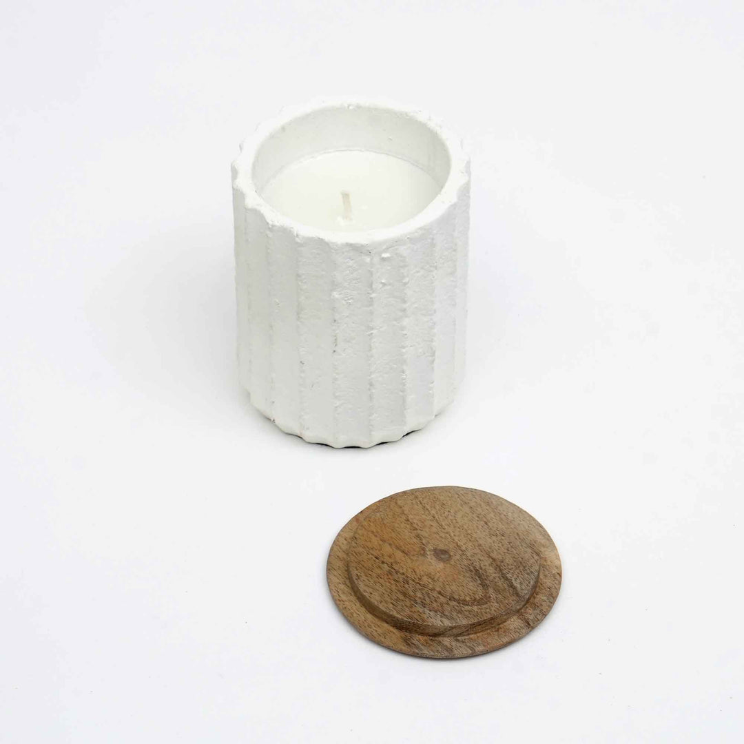 Jar Candle Ecomix Wax Fill With Wooden Lid - Vanilla Lavender, 6oz
