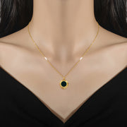 Solace Reversible Gold Pendant Necklace