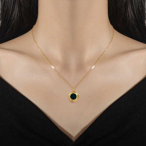 Solace Reversible Gold Pendant Necklace