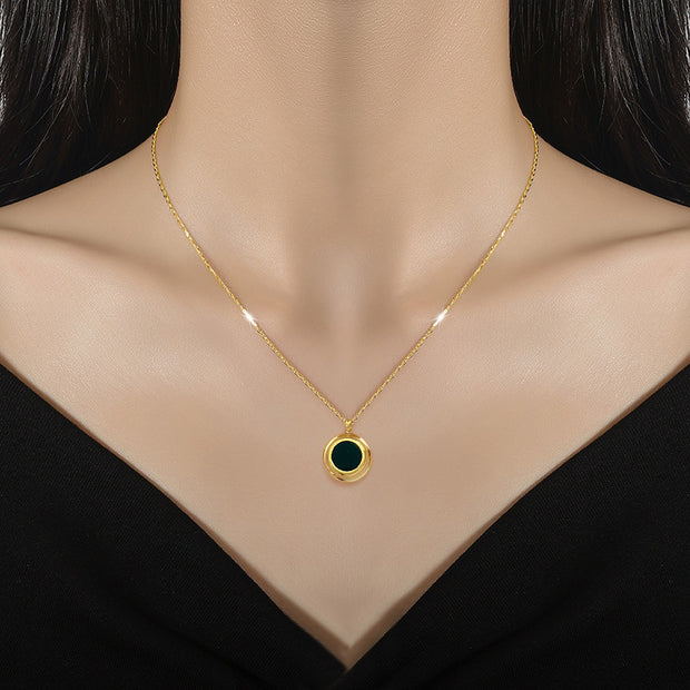Solace Reversible Gold Pendant Necklace