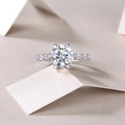 Lady Luck Diamond Ring Luxury Fashion Set Moissanite Silver Ring