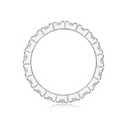 Starry Sky Diamond Ring Luxury Fashion Set Moissanite Silver Ring