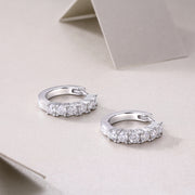 Pursuit - Fashionable And Luxurious Diamond Jewelry Earrings Set With Moissanite S925 Sterling Silver And Platinum-plated Stud Earrings