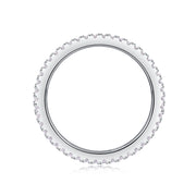 Double Ring Shadow - A Fashionable And Luxurious Jewelry Piece Set With Moissanite S925 Sterling Silver And Platinum-plated Diamond