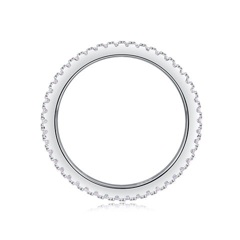 Double Ring Shadow - A Fashionable And Luxurious Jewelry Piece Set With Moissanite S925 Sterling Silver And Platinum-plated Diamond