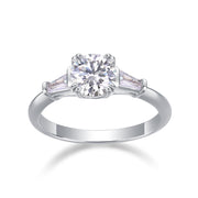 Luxury Fashion Diamond Wedding Ring Classic Set With Moissanite Silver Ring