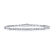 One Of A Kind Luxury Fashion Mosan Diamond Silver Jewelry Comparable To Natural Diamond Bracelet