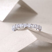 Luxury Fashion Diamond Ring, Moissanite Silver Ring