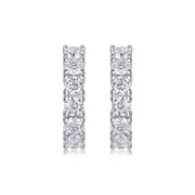 Pursuit - Fashionable And Luxurious Diamond Jewelry Earrings Set With Moissanite S925 Sterling Silver And Platinum-plated Stud Earrings