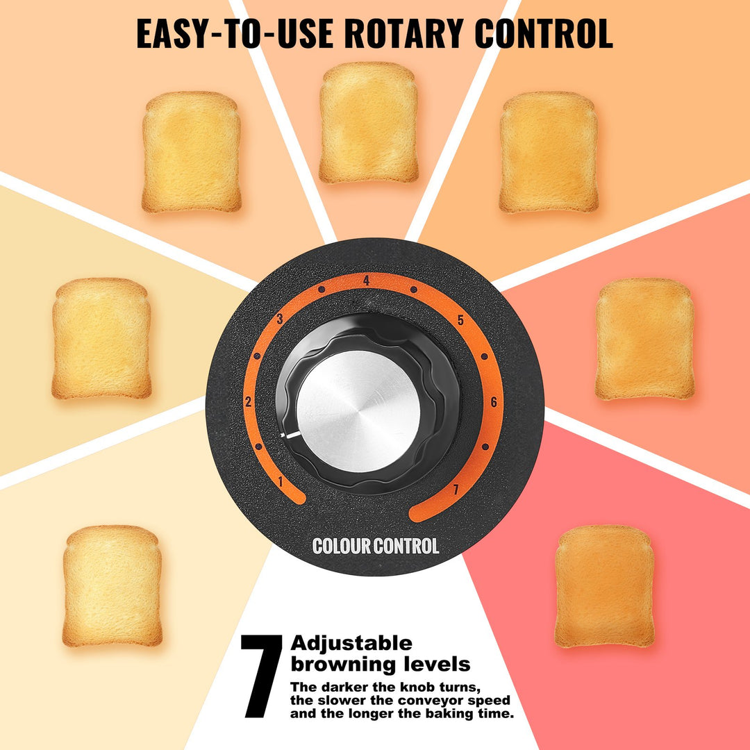 Commercial Conveyor Toaster, 300 Slices/Hour Conveyor Belt Toaster