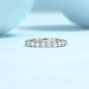 Luxury Fashion Diamond Ring, Row Diamond Ring, Moissanite Silver Ring, Jewelry