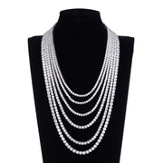 Fashion Cuban Chain Women's Gold Plated Zircon Jewelry