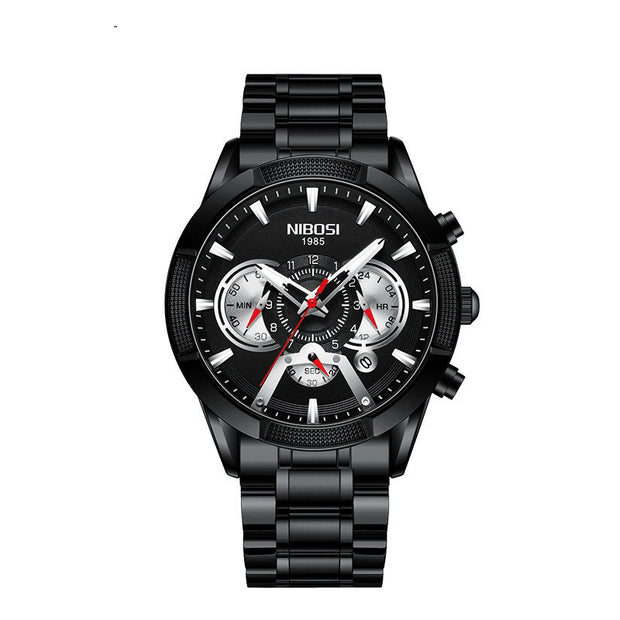 Nibosi waterproof luminous multifunctional men's watch