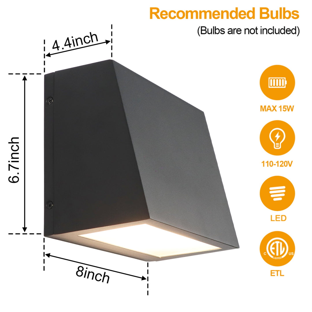 Waterproof LED Outdoor Wall Light, Wall Lantern 15W 3000K
