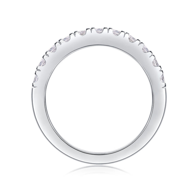 Parallel World Diamond Ring Luxury Fashion Set Moissanite Silver Ring