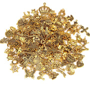 200Pcs Gold Charms Bulk Antique Gold Charms For Jewelry Making Charm Bracelet Necklace Earrings DIY Craft Making-Selling On Amazon Is Prohibited