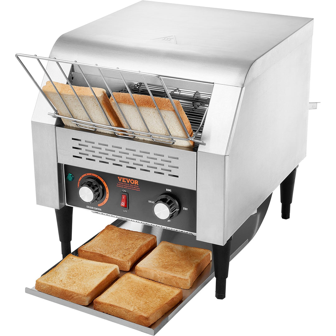 Commercial Conveyor Toaster, 300 Slices/Hour Conveyor Belt Toaster