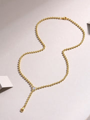 Time Interlaced - A Trendy Diamond Jewelry Necklace Pendant Set