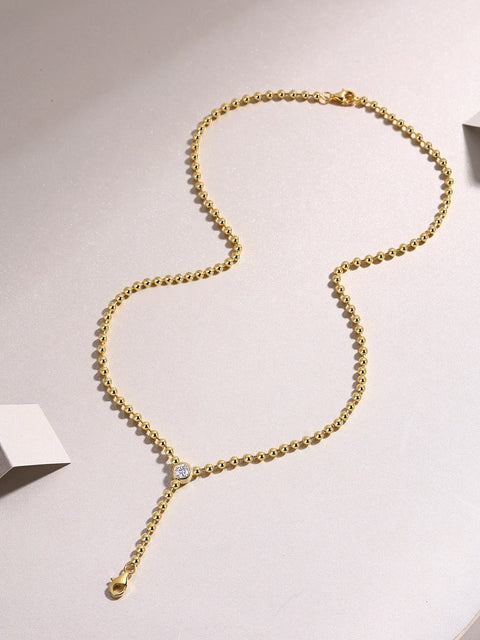 Time Interlaced - A Trendy Diamond Jewelry Necklace Pendant Set