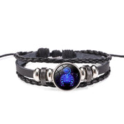 12 Zodiac Signs Constellation Charm & Luminous Bracelet For Men And Women Fashion