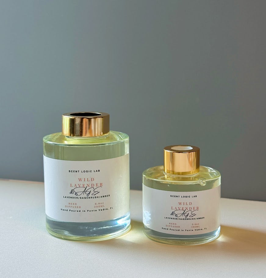 Wild Lavender Reed Diffuser – 100ml & 200ml | Hand-Poured Aroma for