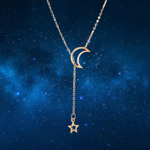 New Simple Moon Star Pendant Choker Necklace And Women's Party Jewelry