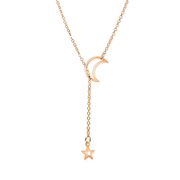 New Simple Moon Star Pendant Choker Necklace And Women's Party Jewelry