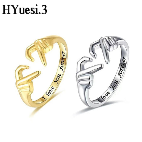 I Love You Forever Heart Claddagh Rings