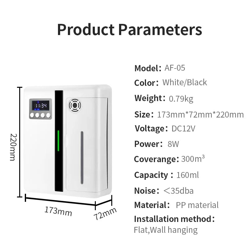 Scent Machine Aroma Diffuser 160ml Fragrance Diffuser For Large Area