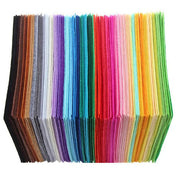40 Pcs Soft Felt Fabric Sheet, Craft Squares Nonwoven
