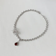 Pendant Twist Necklace and Platinum Plated Jewelry