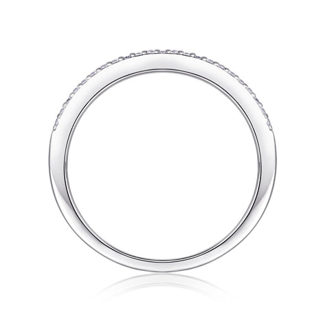 Arrange The Square Diamond Ring Luxury Fashion Moissanite Silver Ring