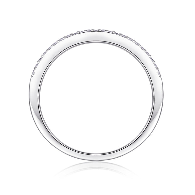 Arrange The Square Diamond Ring Luxury Fashion Moissanite Silver Ring