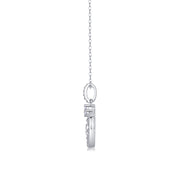 Love Ring - A Fashionable And Luxurious Diamond Jewelry Pendant Set With 1-carat Moissan Diamond S925 Sterling Silver And Platinum Plating