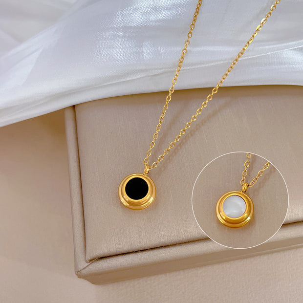 Solace Reversible Gold Pendant Necklace