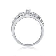 Star Ring Diamond Ring Luxury Fashion Set Moissanite Silver Ring