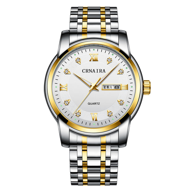 Men's Waterproof Quartz Steel Watch
