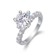 Lady Luck Diamond Ring Luxury Fashion Set Moissanite Silver Ring