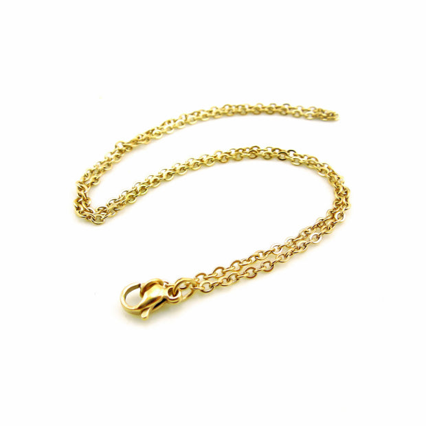 316L Stainless Steel Necklace And Pendant Cross Chain Clip Beads Necklace