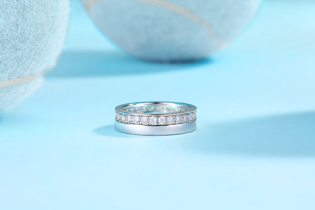 Galaxy Diamond Ring Wedding Ring Luxury Fashion Moissanite Silver Ring