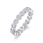 Diamond Ring Luxury Fashion Set Moissanite Silver Ring