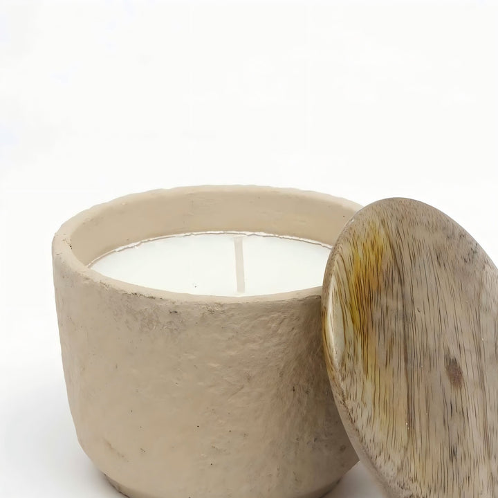 Jar Candle Ecomix Wax Fill With Wooden Lid Mimosa, 7oz